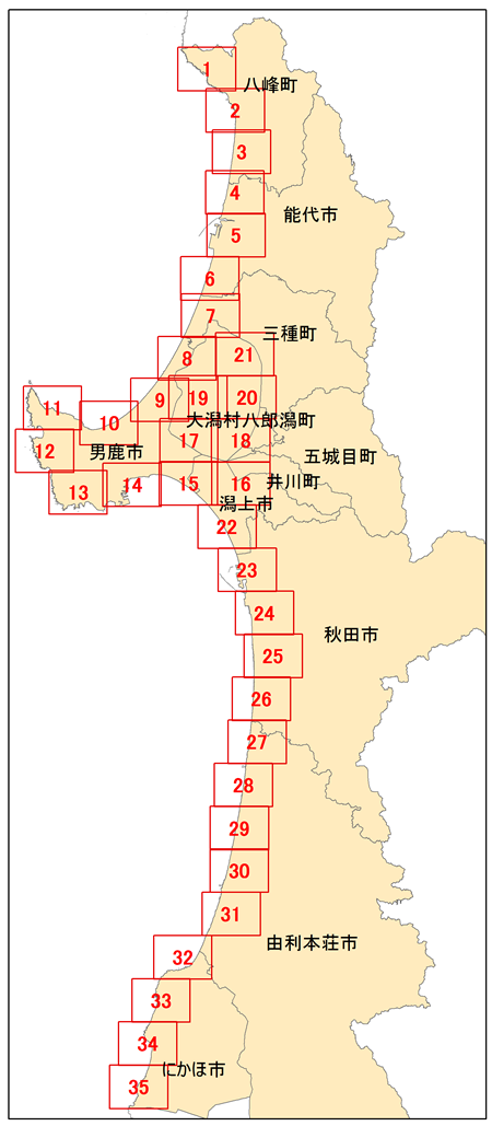 秋田県津波浸水想定